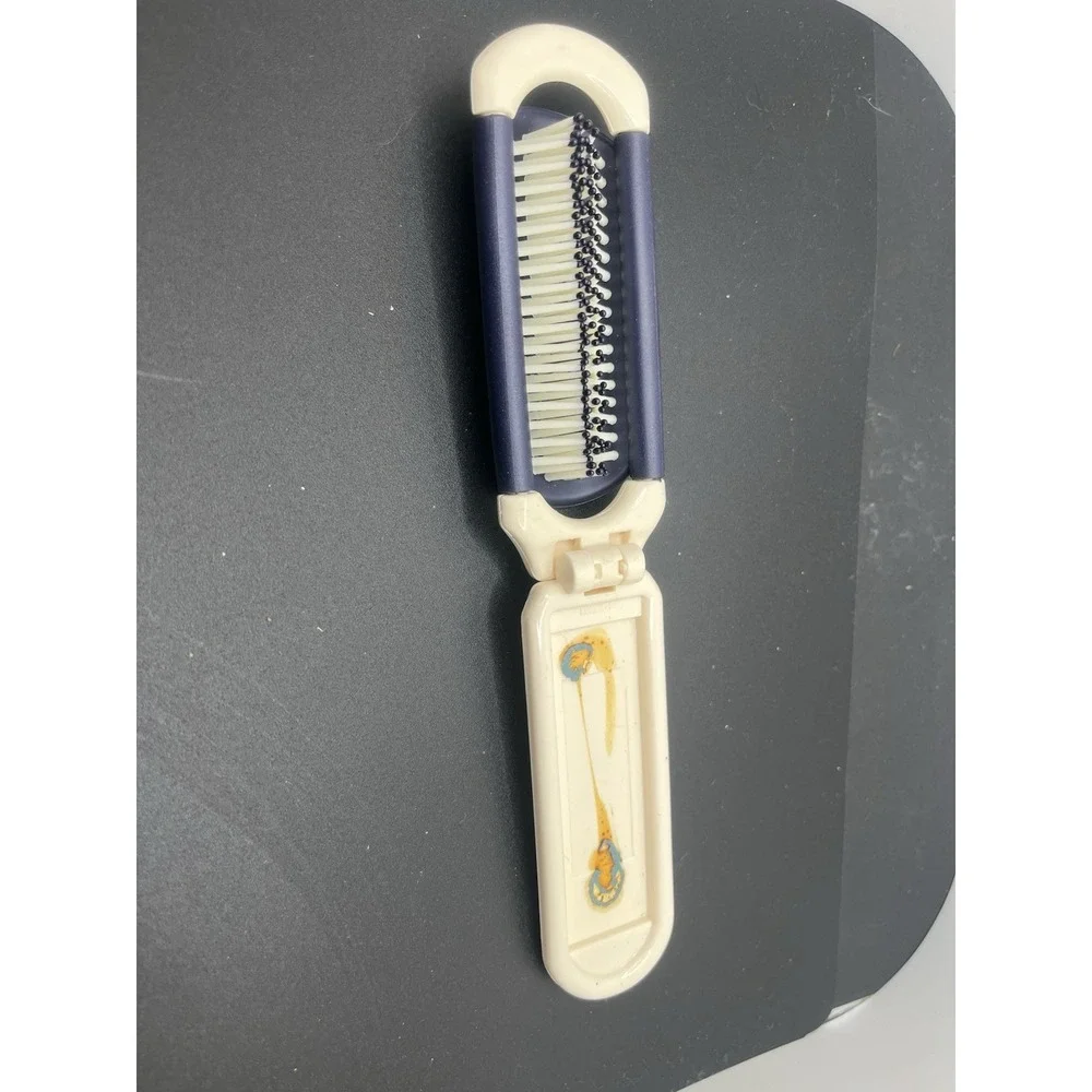 ESTEE LAUDER Foldable Hair Brush without Mirror‎ Travel Pop Up RARE VTG 80s